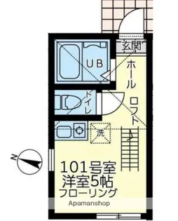 ユナイト安針リシュリーの杜【1階】の間取り