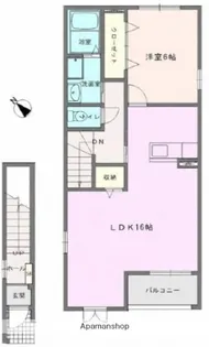 オ・ヴァーグ【2階】の間取り