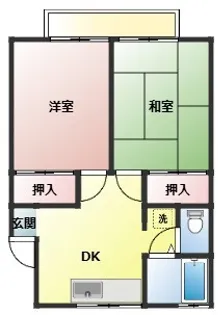 コーポカヤマ【2階】の間取り
