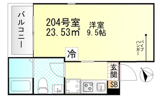 Valle Feliz雑色【2階】の間取り