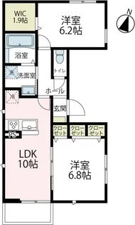 メゾン・ド・ルポ大倉山【301号室号室】の間取り