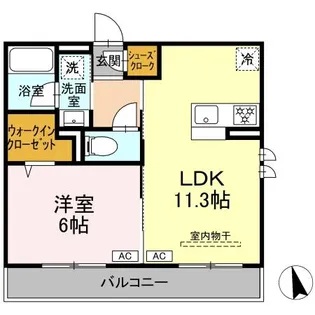 レジデンス オークリーフ【2階】の間取り