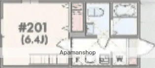 アザーレ・コラージュ東海大学前【2階】の間取り