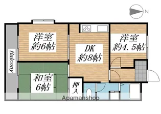 第25明智ビル【1階】の間取り