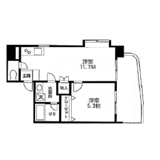 クレール羽田【7階】の間取り