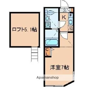 ドマーニ上大岡【1階】の間取り