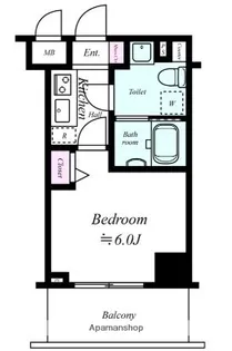 グリフォーネ横浜・伊勢町弐番館【5階】の間取り