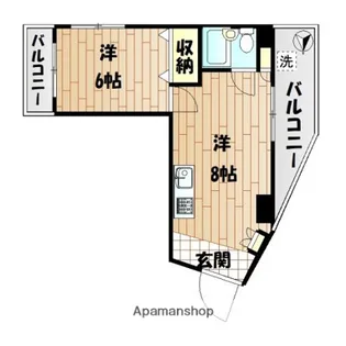 パールメゾン朝日【2階】の間取り