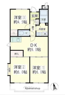 グラスィア新川崎【3階】の間取り