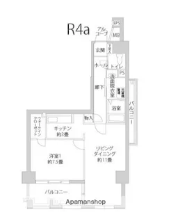 レイナ【8階】の間取り