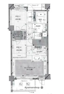 イニシア馬込【3階】の間取り