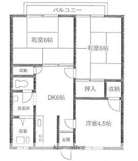 吉沢ハイツ【2階】の間取り