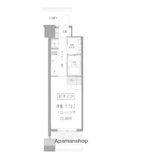 東京都大田区西蒲田1丁目【マンション】の間取り