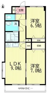 ファミネス天神山【1階】の間取り