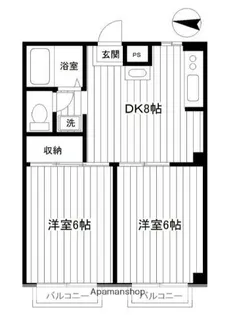 カーサ鴨志田【2階】の間取り