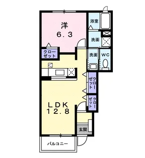 プラシード・M【1階】の間取り