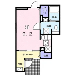 ベルーガハイツ【1階】の間取り