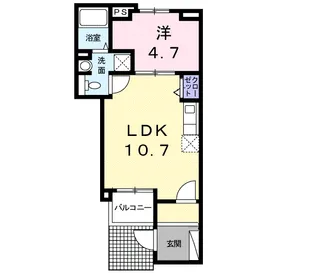 フォレスト・青葉【1階】の間取り