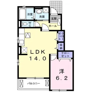 ウェルデンス平塚御殿Ⅰ【1階】の間取り