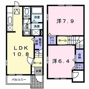 ア・モウトⅢ【1階】の間取り