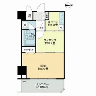 ライオンズマンション平塚宝町【8階】の間取り