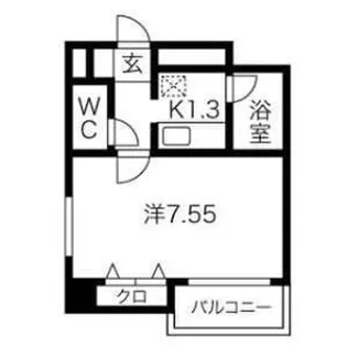リ・ズィエール【2階】の間取り
