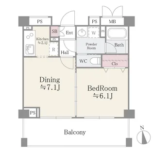 フォリアージュ青葉台【1階】の間取り