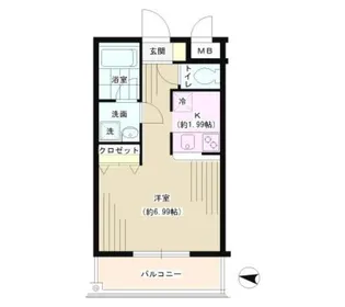 パークヒル三ツ沢【1階】の間取り