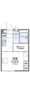 レオパレスリバーサイド コート【1階】の間取り