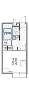 レオパレスサンレジデンス湘南【2階】の間取り