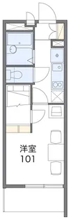 レオパレスエスカリエ青家【2階】の間取り