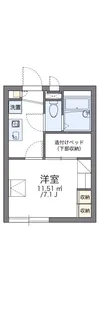 レオパレス茂【1階】の間取り