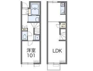 レオネクストフォレスタ 湘南【1階】の間取り
