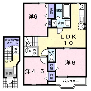 センチュリー早美C【2階】の間取り