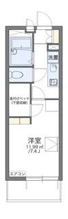 レオパレスリヴェール【2階】の間取り