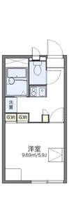 レオパレスとも【106号室】の間取り