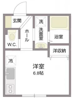 フロイデ塩浜【201号室号室】の間取り