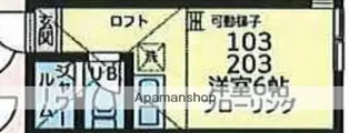 ユナイト渡田メルビックの杜【2階】の間取り