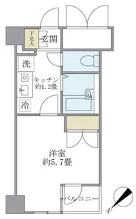 KDXレジデンス横浜関内【2階】の間取り