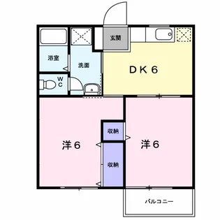 リバーヒラック【1階】の間取り