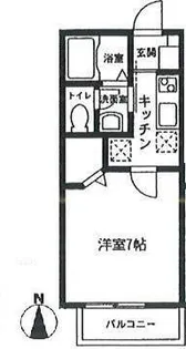 ディアコート さくら【205号室号室】の間取り