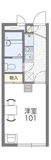 レオパレス笠間【3階】の間取り