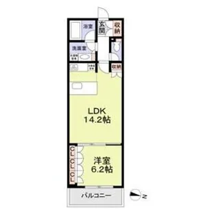 T シティ六角橋【5階】の間取り