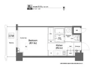プラウドフラット横浜【10階】の間取り