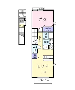ジュネス湘南【2階】の間取り