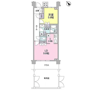 ブローテ大倉山【1階】の間取り