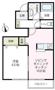 パルク・フルール A棟【101号室号室】の間取り