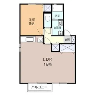 サニーフラッツC【2階】の間取り