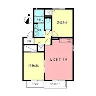 アゼリアC【1階】の間取り