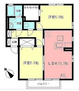 グランエトワールB【1階】の間取り